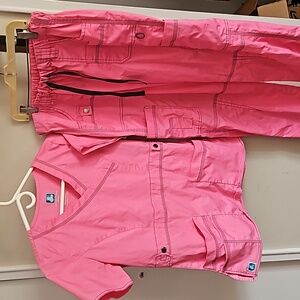 American Vintage Pink Scrub Set